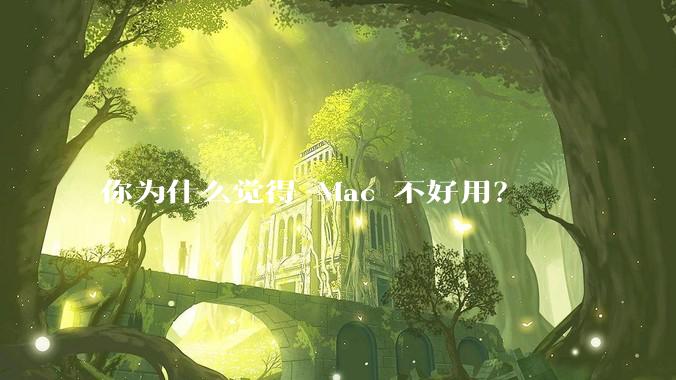 你为什么觉得 Mac 不好用？