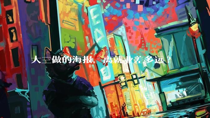 大三做的海报，离就业差多远?